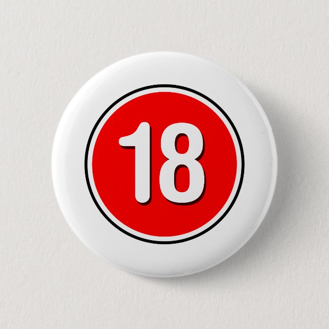 18 - Emo alternativer Schmutz-Rock-Punk Button (Vorderseite)