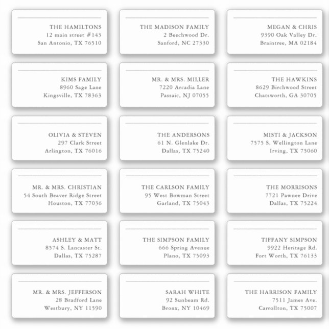 18 Enregistrer La Date Expédition Adresse Sticker (Devant)