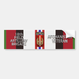 18. Feldartillerie Brigade Afghanistan Veteran Autoaufkleber