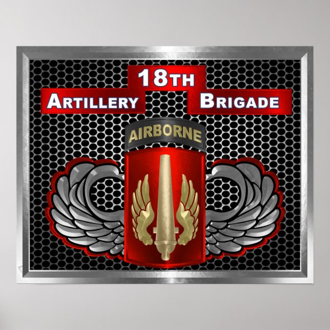 18. Feldartillerie Brigade-Im Flugzeug Poster (Vorne)