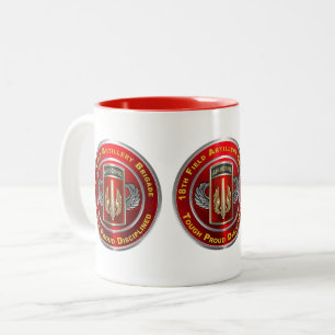 18. Feldartilleriebrigade Airborne Zweifarbige Tasse