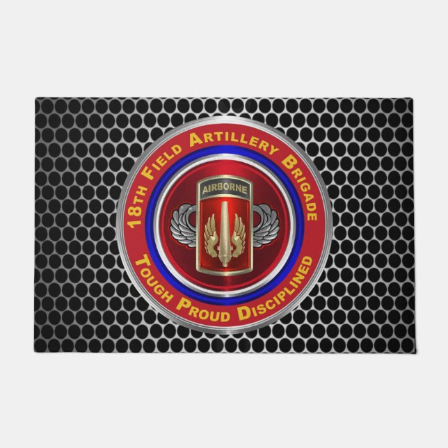 18. Field Artillery Brigade Im Flugzeug Fußmatte (Vorderseite)