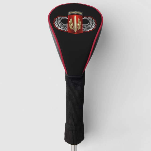 18. Field Artillery Brigade Im Flugzeug Jump Wings Golf Headcover (Vorderseite)