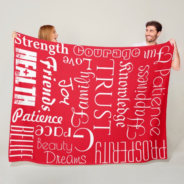 18 Fleece für Personalisierte Namen oder Wörter am (Beispiel)