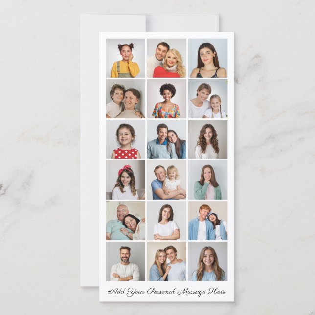 18 Fotocollage Ihre eigene Grußkarte hinzufügen (Vorderseite)