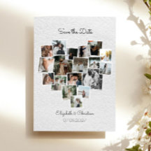 18 Fotos Kollage Herzform Save the Date