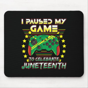 18. Gamer Ich hielt mein Videospiel 1865 schwarz a Mousepad