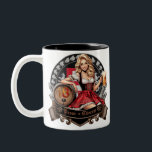 18. Geburtstag - Blondes Dirndl sagt Prost Cheers Zweifarbige Tasse<br><div class="desc">Endlich 18 - da hat man drauf gewartet - schönes Dirndl gratuliert zum 18. Geburtstag und sagt Prost - Cheers. Volle Maß natürlich in der Hand,  es darf gefeiert werden. Auch schön auf Kleidung zur Erinnerung. Siehe auch meine Kollektion: Geburtstag - Sprüche - Anlässe) für andere Designs.</div>
