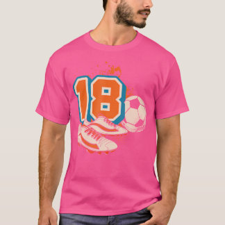18. Geburtstag Boy Soccer Fußball 18 Jahre T-Shirt