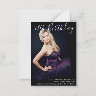 18. Geburtstag FOTO Einladung zur Ankündigung