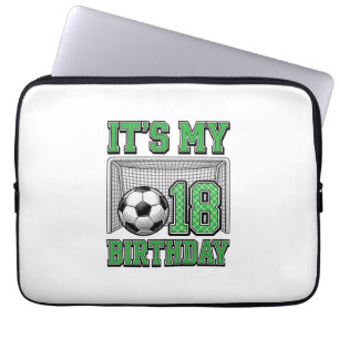 18. Geburtstag Fußball Vintage Laptopschutzhülle