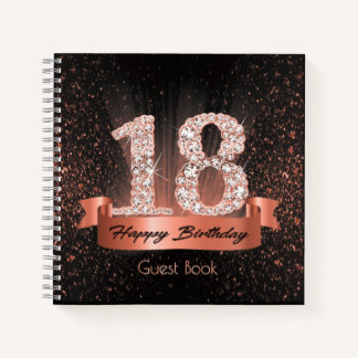 18. Geburtstag Gästebuch Notizbuch