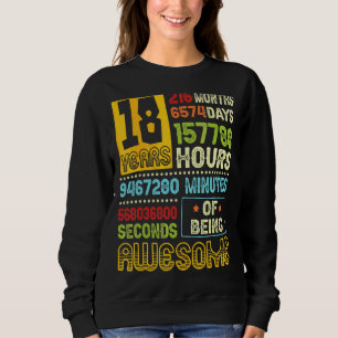 18. Geburtstag Junge 18 Jahre Phantastisch gemacht Sweatshirt