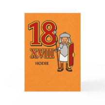 18. Geburtstag – Römische Zahl XVIII Altes Rom