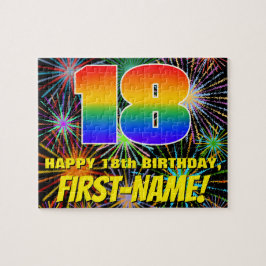 18. Geburtstag: Spaß, bunte feierliche Feuerwerke