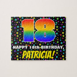 18. Geburtstag — Spaß, farbenfrohe Sternenweltenmu