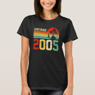 18. Geburtstag Vintag 2005 Retro Boy Girl 18 Jahr T-Shirt