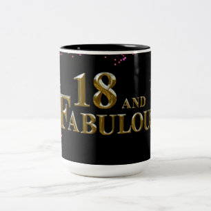 18. Geburtstag Zweifarbige Tasse
