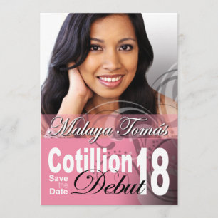 18. Geburtstags-Kotillon-Anfang-Save the Date Foto Save The Date