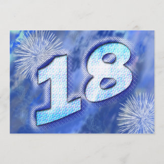 18. Geburtstags-Party Einladung