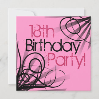 18. Geburtstags-Party Einladungen