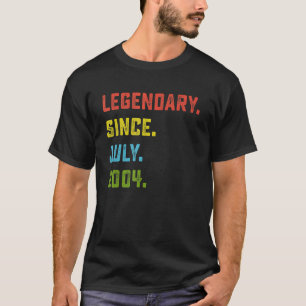 18. Geburtstagsgeschenk Legendär Seit Juli 2004 18 T-Shirt