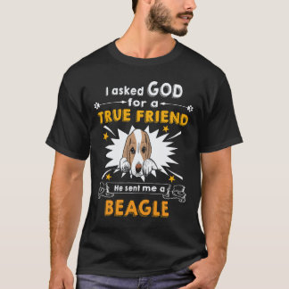 18 Gott gefragt - Wahrer Freund - Ein Beagle T-Shirt