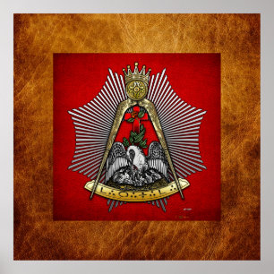 18. Grad: Ritter der Rose Croix Poster