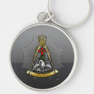 18. Grad: Ritter der Rose Croix Schlüsselanhänger