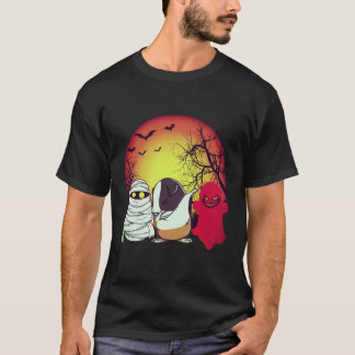 18 Halloween-Kürbis Meerschweinchen T-Shirt