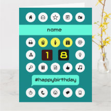 18. Hashtag Computing Geburtstag hinzufügen Namen 