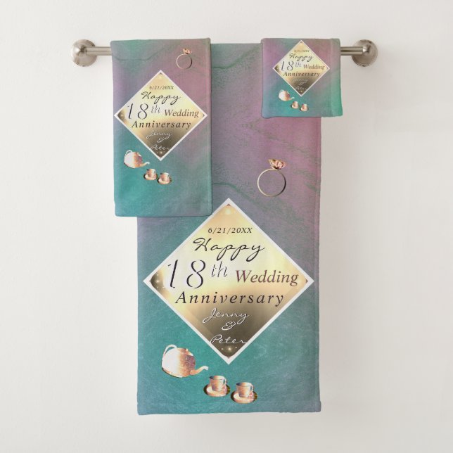 18. Hochzeit Badhandtuch Set (Insitu)