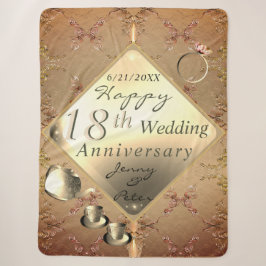 18. Hochzeitstag Porzellan Cat's Auge Sherpadecke