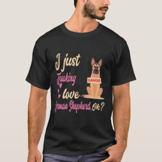 18 Ich liebe deutsche Schäferhunde OK Deutscher Sc T-Shirt