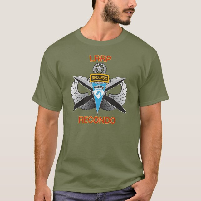 18. Im Flugzeug Corps LRP Recondo-Shirt T-Shirt (Vorderseite)