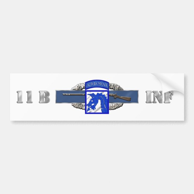 18. im Flugzeug KORPS DER INFANTERIE-11B XVIII Autoaufkleber (Vorne)