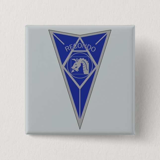 18. Im Flugzeug Recondo - Fort Bragg - Infantry Bl Button (Vorderseite)