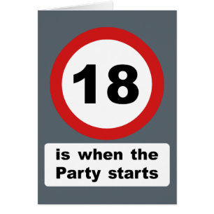 18 ist, wenn das Party beginnt