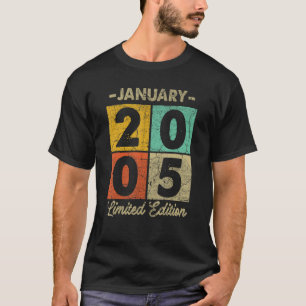 18 Jahre alt Januar 2005 18. Geburtstag 1 T-Shirt