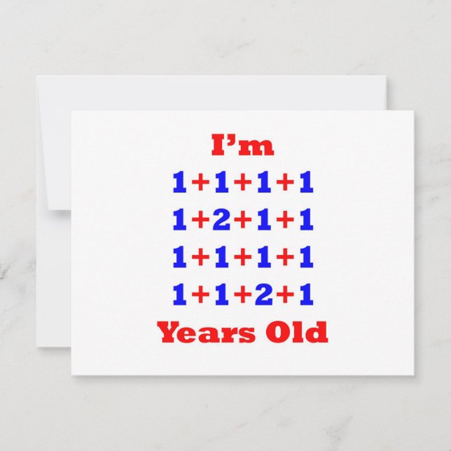 18 Jahre alt! Karte (Vorderseite)