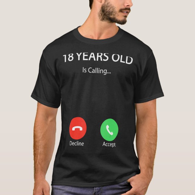 18 Jahre alt ruft Niedlichen Glückwunsch zum 18. G T-Shirt (Vorderseite)