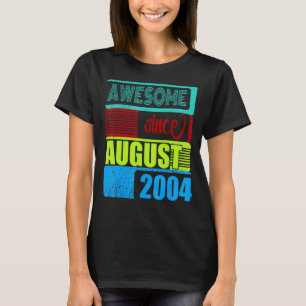 18 Jahre alt Vintag 2004 Geborener August Fantasti T-Shirt