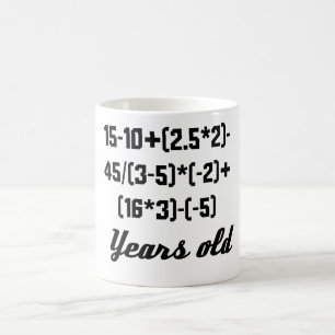 18 Jahre alte Algebra-Gleichungs- Kaffeetasse