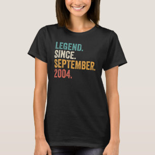 18 Jahre alte Legende Seit September 2004 18. Gebu T-Shirt