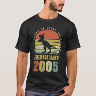 18 Jahre alter Dinosaurier Februar Seit 2005 18. B T-Shirt
