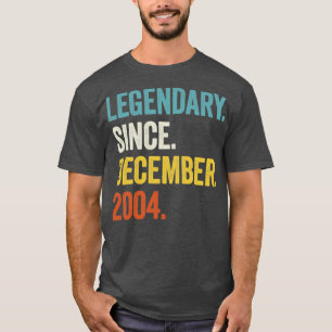 18 Jahre alter Legendär Seit Dezember 2004 18. T-Shirt