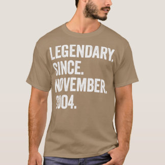 18 Jahre alter Legendär seit November 2004 18. T-Shirt