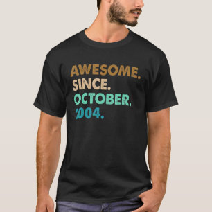 18 Jahre altes Geschenk Phantastisch seit Oktober T-Shirt