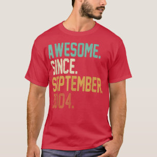 18 Jahre altes Geschenk Phantastisch seit Septembe T-Shirt