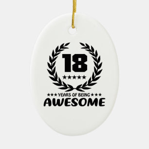 18 Jahre des Seins fantastisch Keramik Ornament